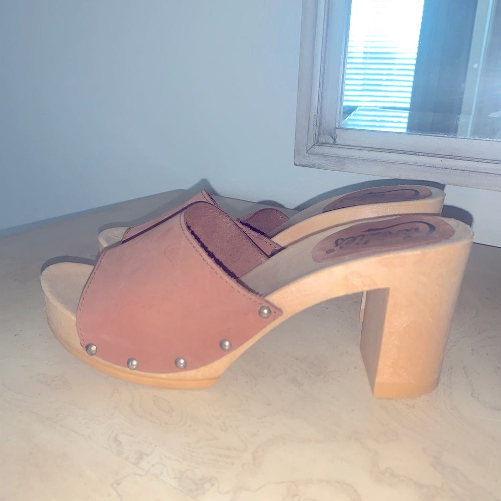 Candies Demi Wooden Sandals